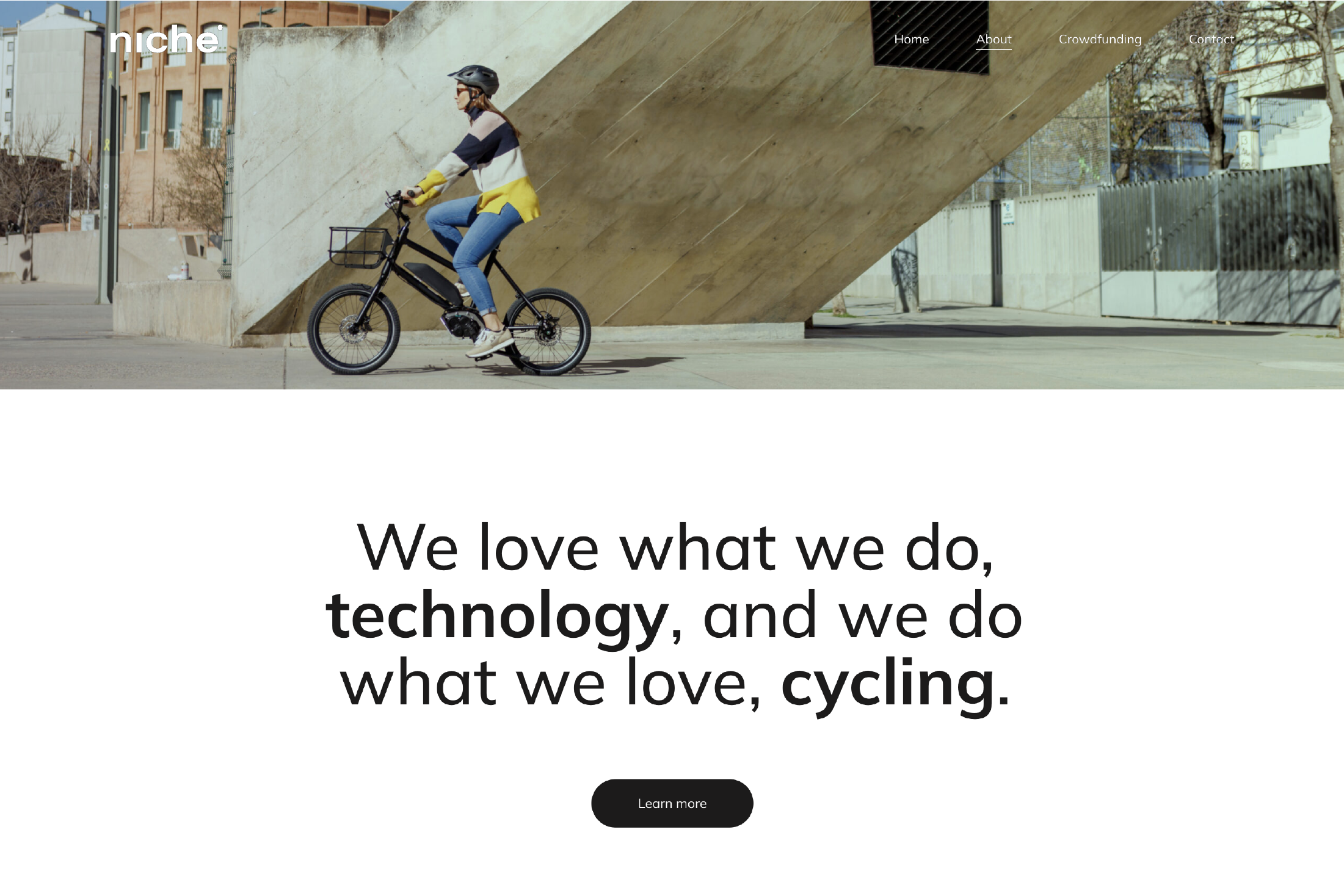 Disseny web bicicletes elèctiques niche